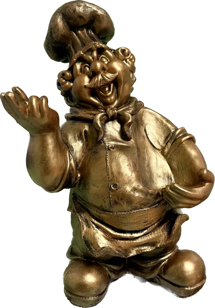 Santreyd Фигура садовая Повар - каменное кашпо с эффектом старины 89341423