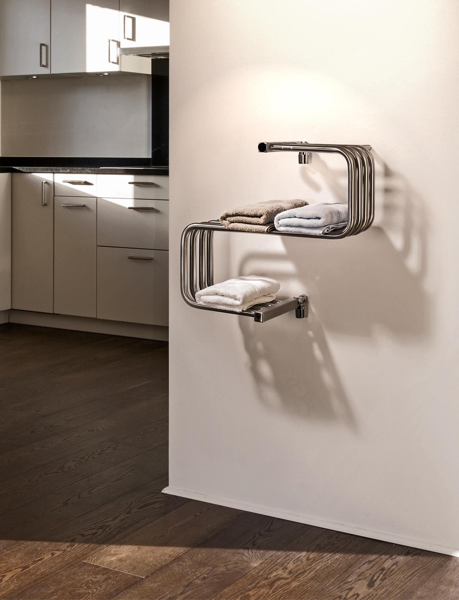 Полотенцесушитель Hammam MAYA Stainless steel  комбинированный; электрический или водяной Сталь  - Вид №24