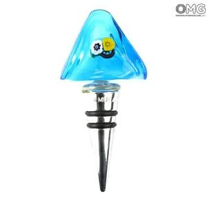 658 ORIGINALMURANOGLASS Бутылочная пробка Lumè Laguna - муранское стекло OMG  см