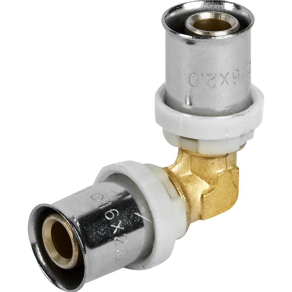 Угловой фитинг AQUABEAM 90° 16 мм для трубных систем 82275212 STLM-0023757