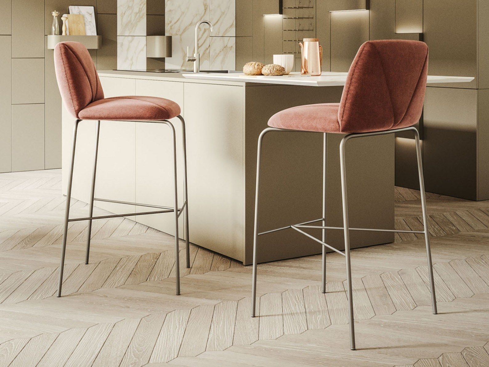 Мягкий стул со спинкой Ronda Design Mantra ARCH-00087953