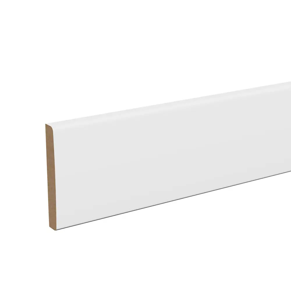 Наличник 2160x70x8 мм ПВХ ламинация цвет белый под эмаль КРОНОПРОФИЛЬ STLM-2074740