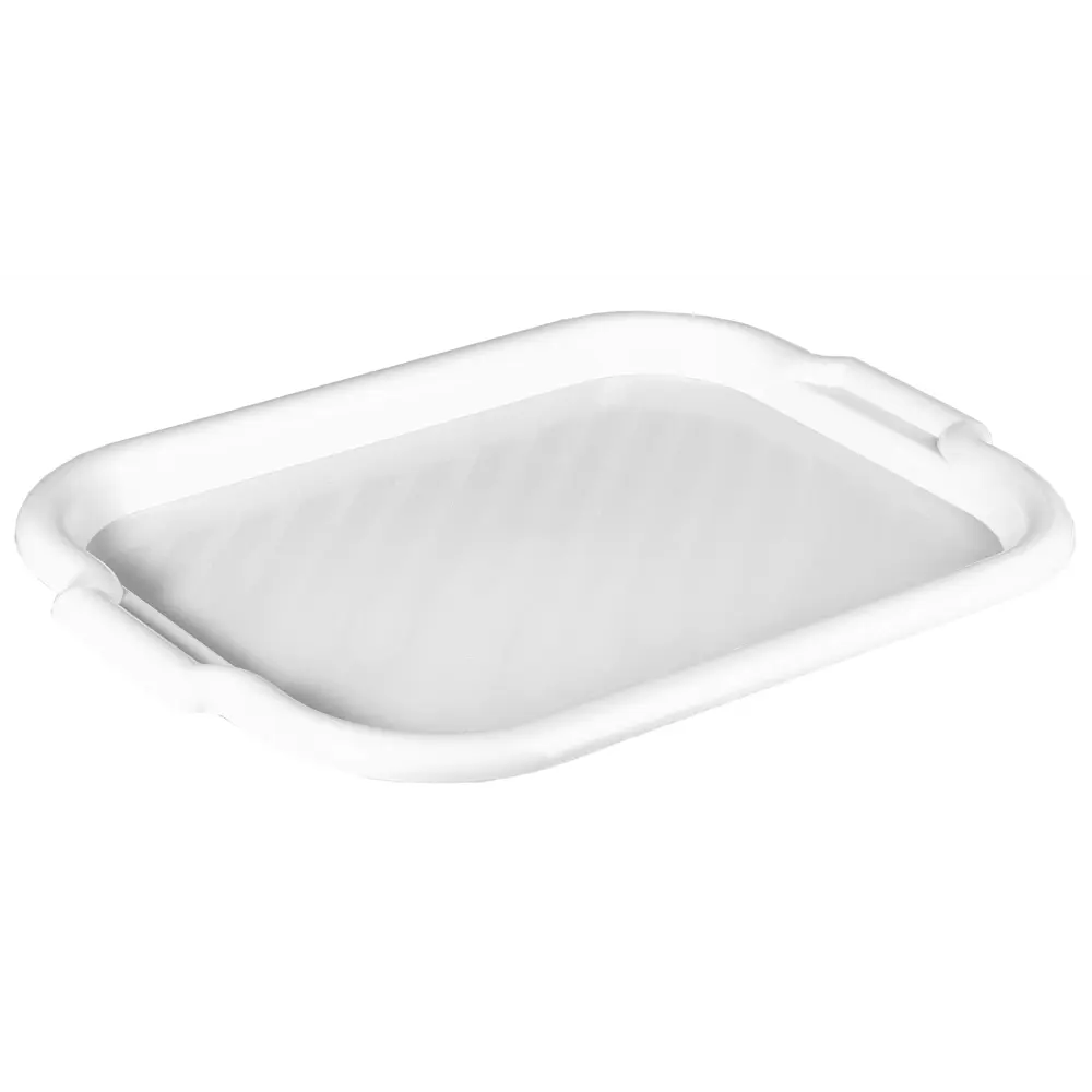 Поднос прямоугольный 49x33 см полипропилен цвет белый Santreyd STLM-2195843 - Вид №4