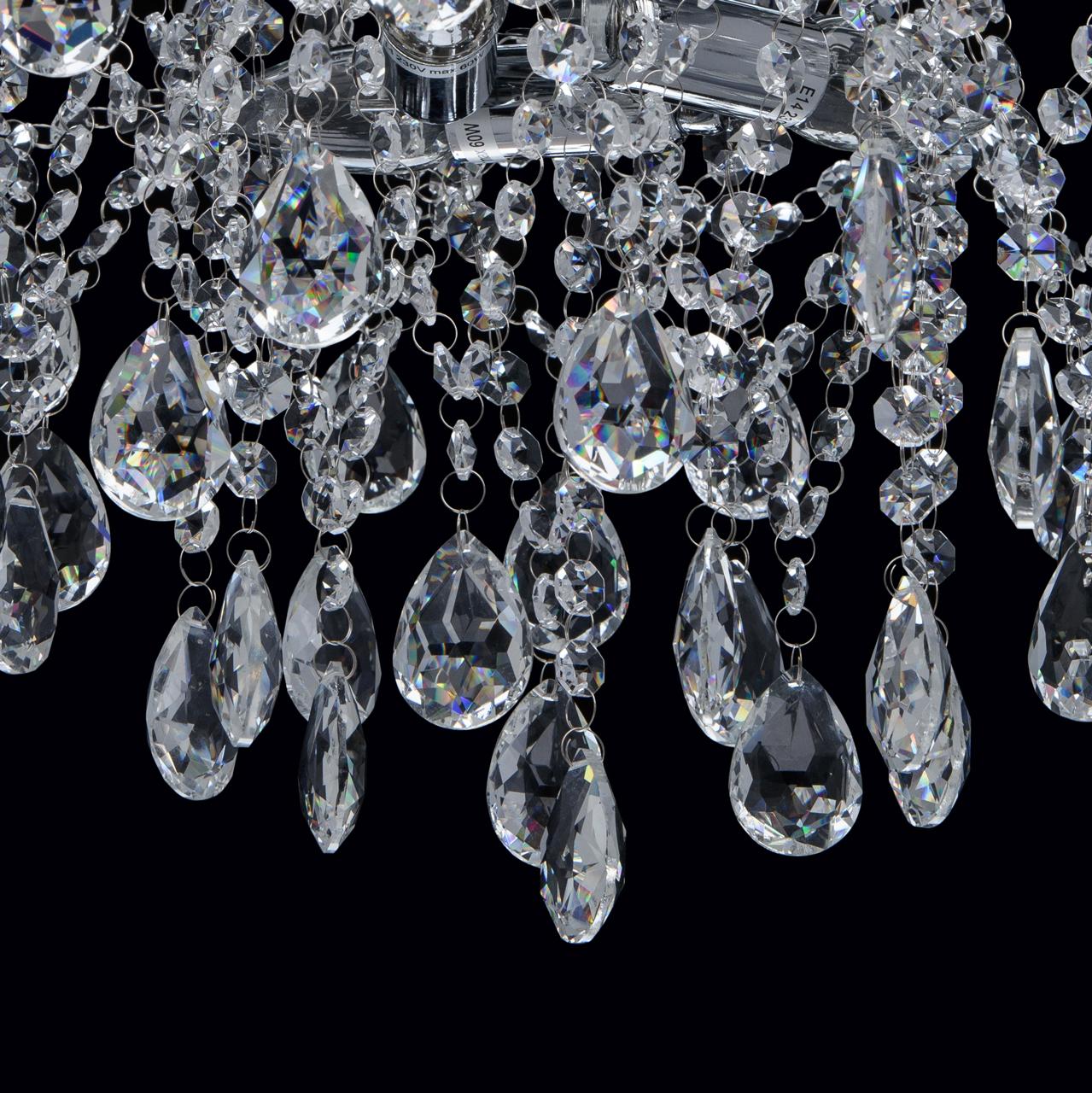 Потолочная люстра MW-Light Бриз 464017306 MW-LIGHT ДИЗАЙНЕРСКИЕ, БРИЗ 181538 Хром  - Вид №3