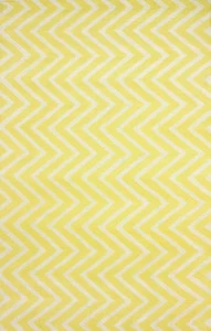 Ковер Zig Zag желтый 140х200 DOLLY CAPRETS ДИЗАЙНЕРСКИЕ, ЗИГ ЗАГ 015213 Белый;желтый