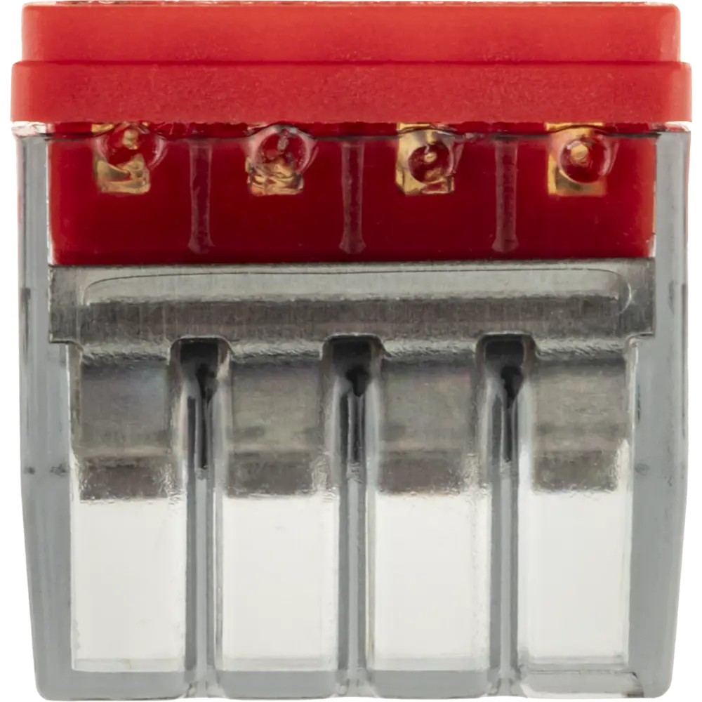 84509780 Клеммы монтажные самозажимные с пастой Duwi СМК 772-204 4-проводные 2,5мм² прозрачные 5шт 26730 0 STLM-1107525  - Вид №4