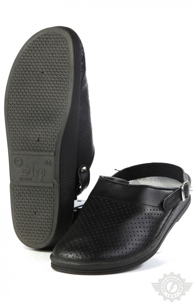 61803 Туфли Сабо мужские темные  Медицинская обувь размер 45 Спецодежда 