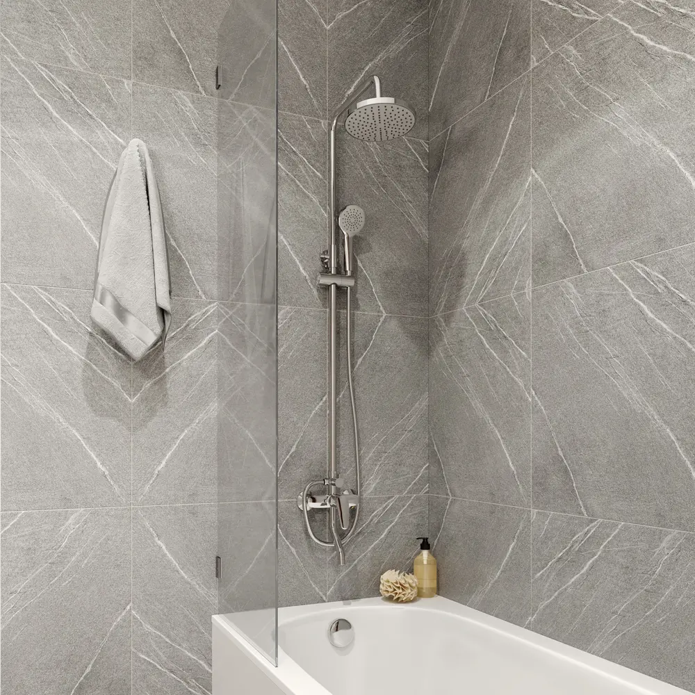 Верхний душ со смесителем Milardo Simp SIMSB1FM06 1 режим STLM-2081669 - Вид №1