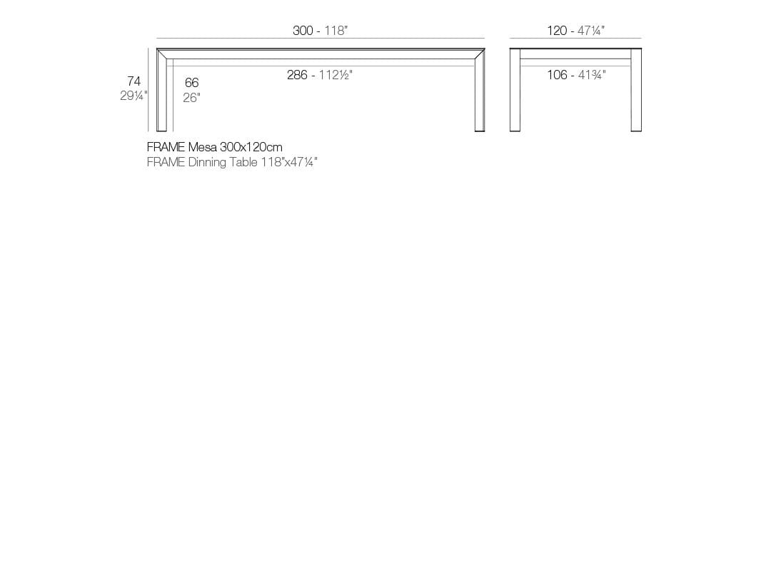 Полиэтиленовый садовый стол Vondom рамка ARCH-00127028 - Вид №8