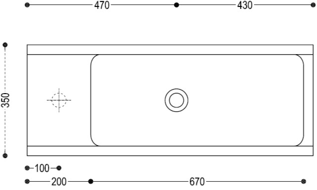 Подвесная раковина настенная овальная Moab80 Elledue белая sun-id-1347428 - Вид №5