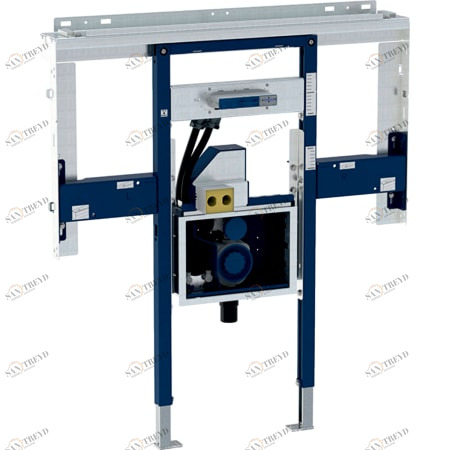 GEBERIT 111.074.00.1 Инсталляция Geberit Duofix для раковины Geberit ONE и встраиваемого в стену смесителя Geberit ONE, по высоте помещения, с внутристенным поворотным сифоном, с внутристенным Clou 