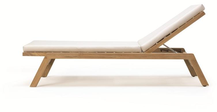 Ethimo Садовая кушетка из тика на колесиках Costes sun-id-1353366 - Вид №1