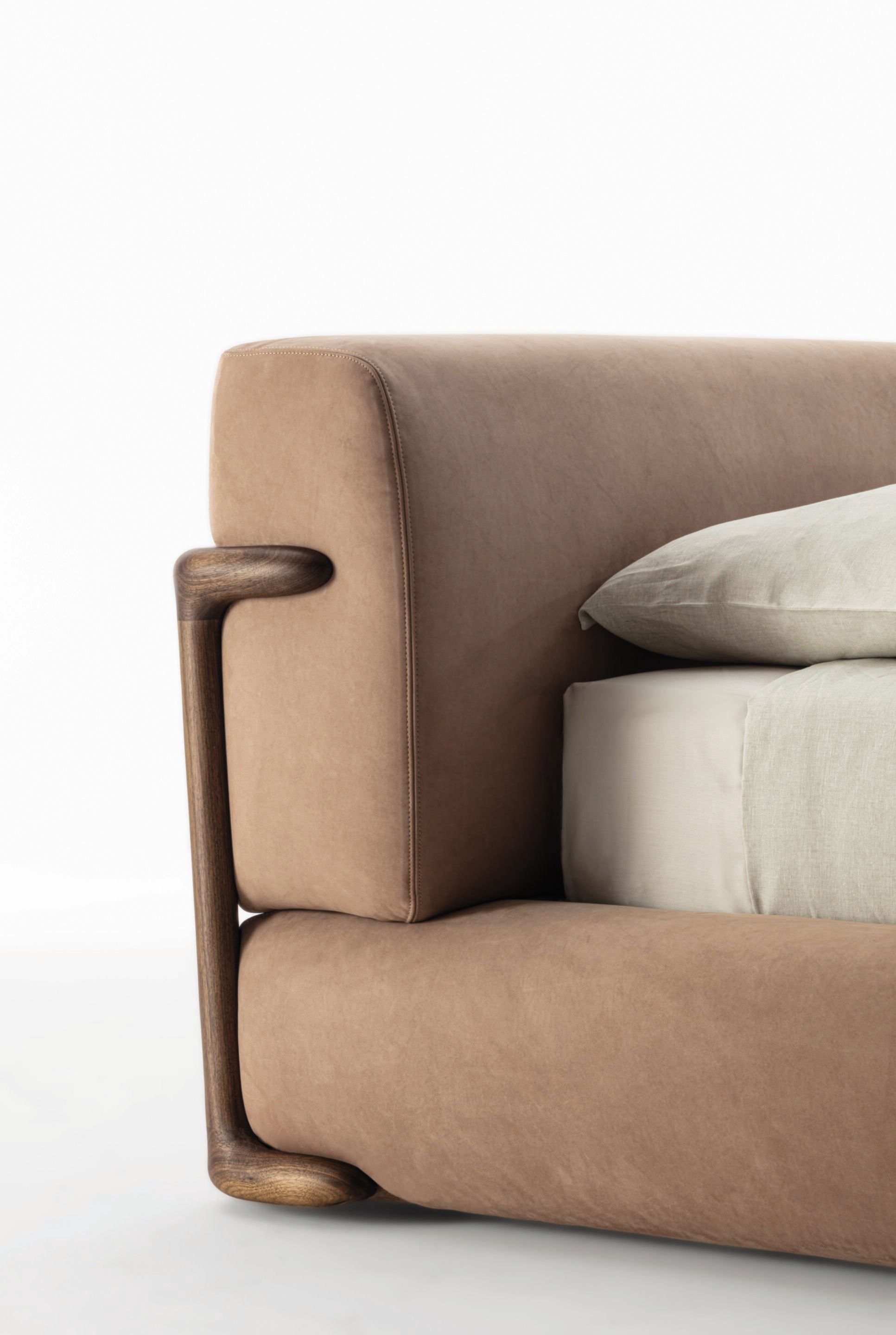 Двуспальная мягкая кровать из ткани Porada Twenty-Four ARCH-00126907 - Вид №10