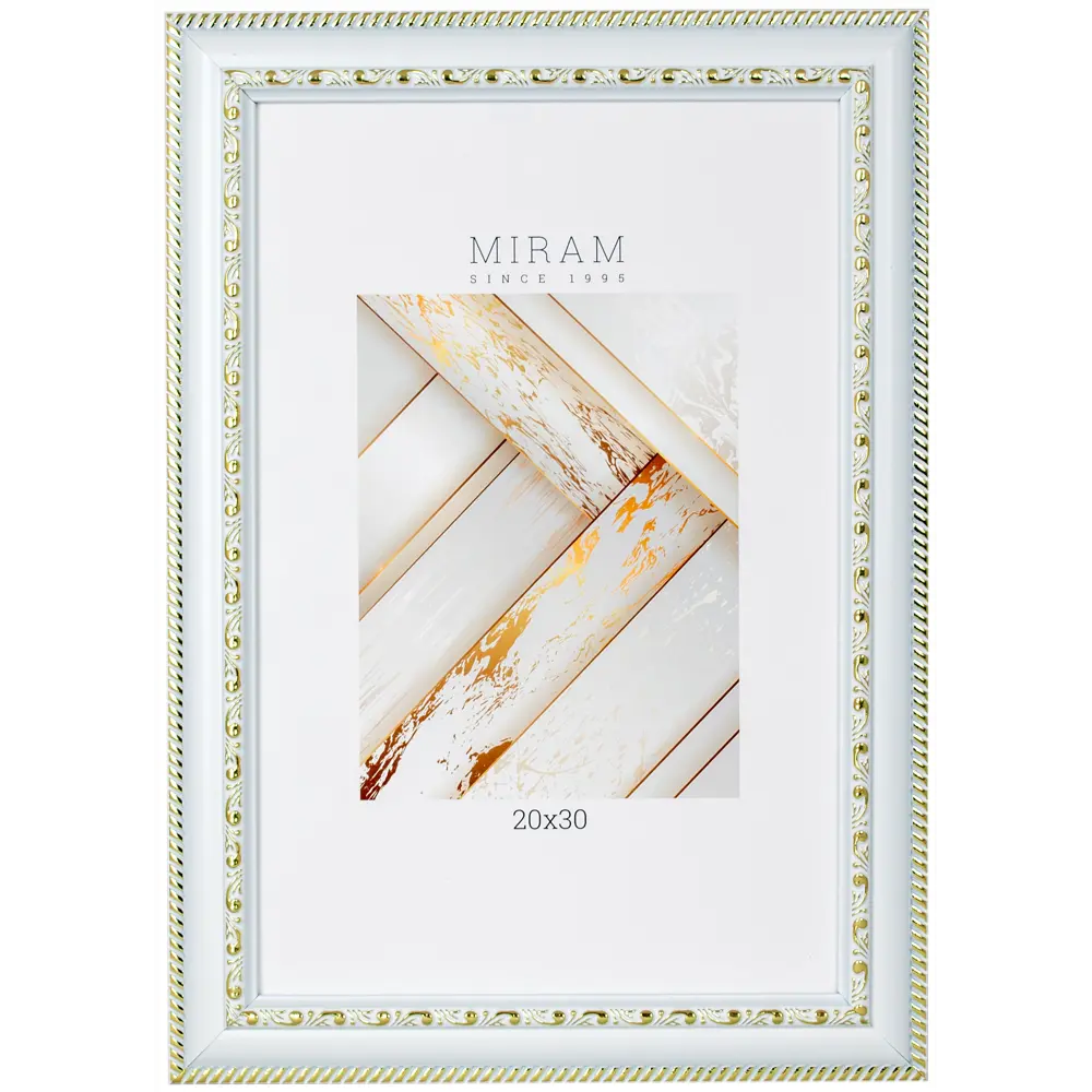 Рамка для фото Мирам 20x30 см белая пластиковая 89422780 STLM-1568900