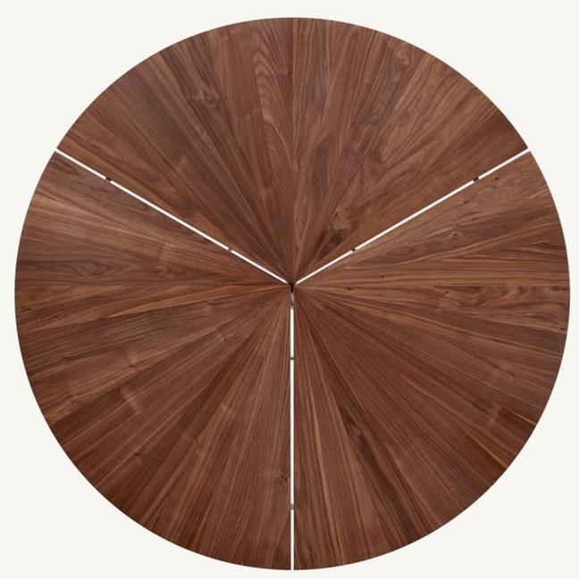 BassamFellows Круглый стол из нержавеющей стали и дерева Circular Cb-35 - Вид №6