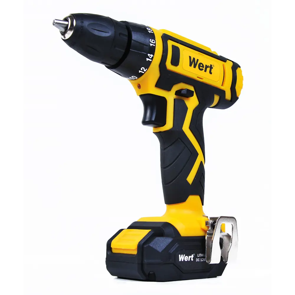 Дрель-шуруповерт аккумуляторная Wert CD 12-2TLi, 12 В Li-ion 2x1.5 Ач STLM-2000642 - Вид №5
