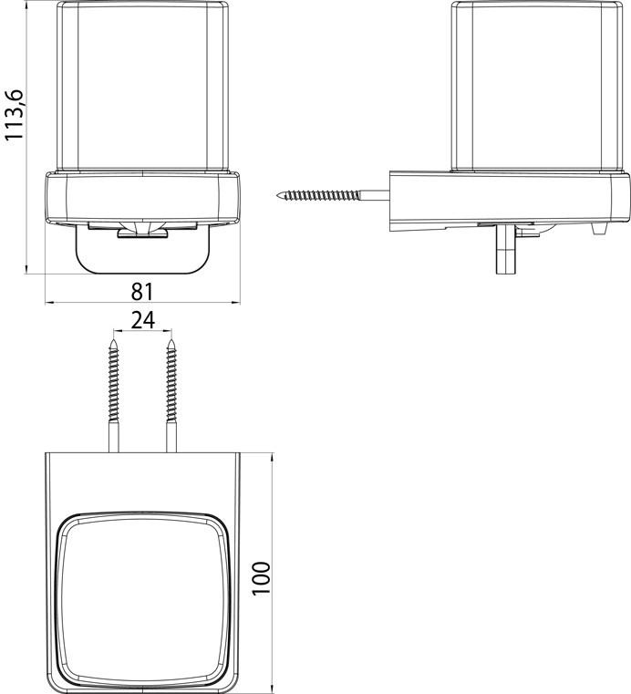 Emco Bad Дозатор мыла со стеклянной стенкой Trend 0221 001 01 - Вид №3