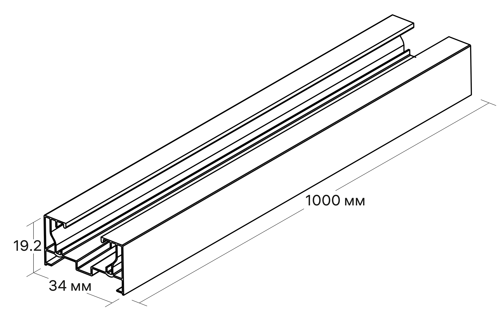 RITTER Трековый шинопровод однофазный белый 1м с коннектором 84846957 STLM-0056102 - Вид №8