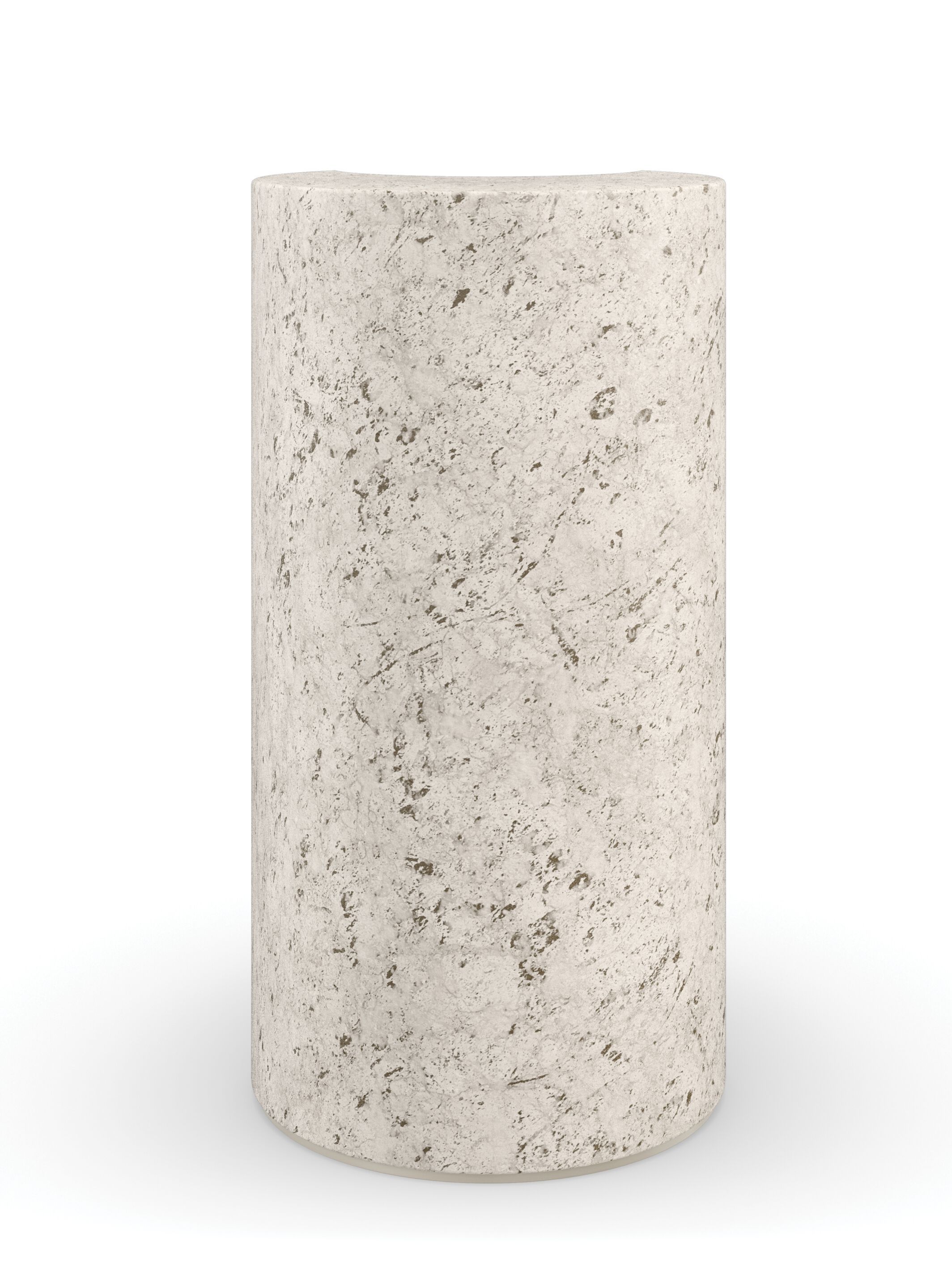 Высокий журнальный столик из травертина и смолы Caracole SUN AND MOON ARCH-00130318 - Вид №2