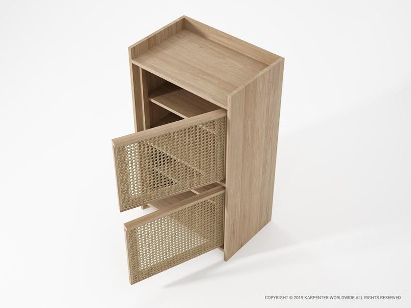 KARPENTER Комод из массива дерева и ротанга с распашными дверцами Roots sun-id-1357623 - Вид №10