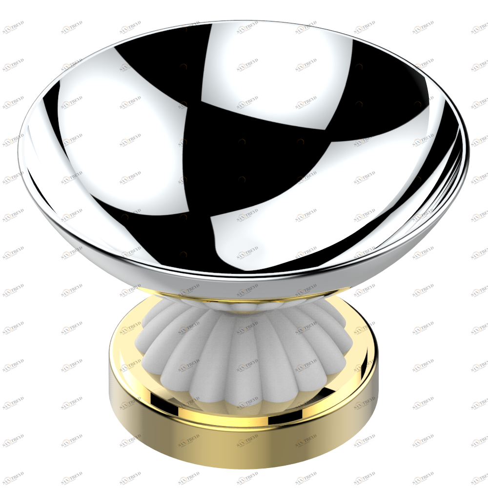 A8M-544 Мыльница на подставке, диаметр : 100 мм Thg-paris Vogue с малахитом Хром/золото A8M-544 CAT.A