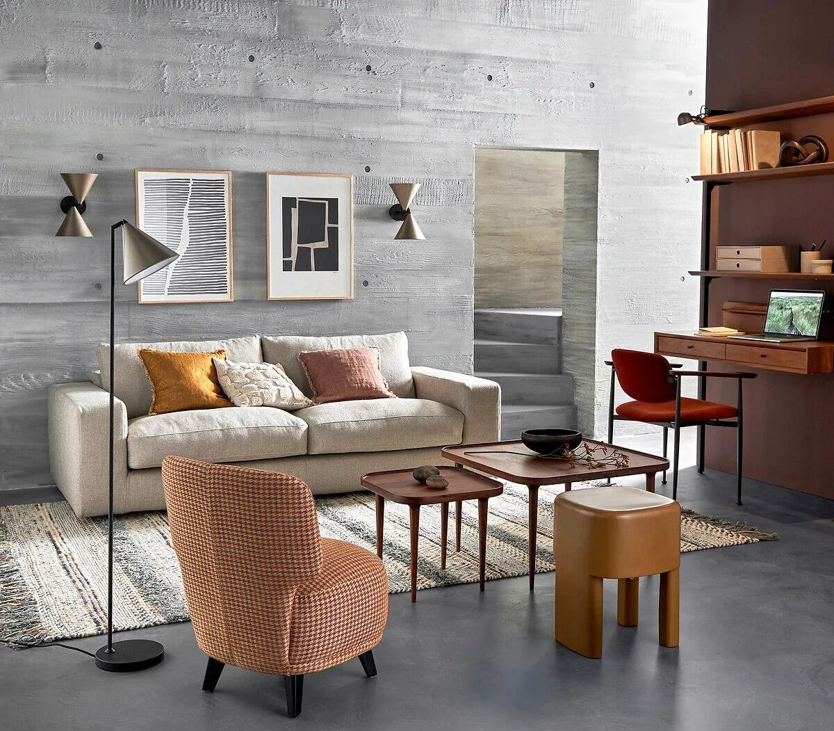 Квадратный журнальный столик из грецкого ореха AMPM MAGOSIA ARCH-00007096 - Вид №6