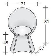 Flou Кресло со съемным чехлом из ткани Remy sun-id-1417395 - Вид №1