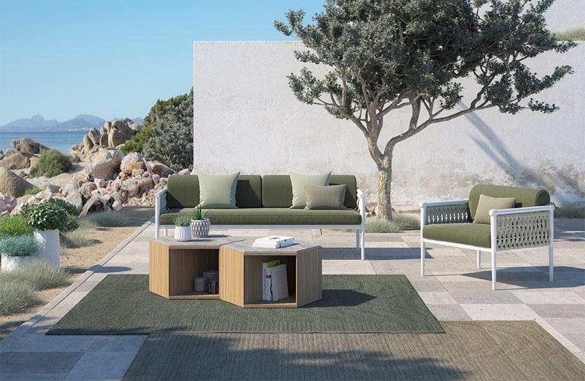 Atmosphera 3-местный садовый диван из веревки и ткани Dandy 2.0 Da.dv - Вид №5