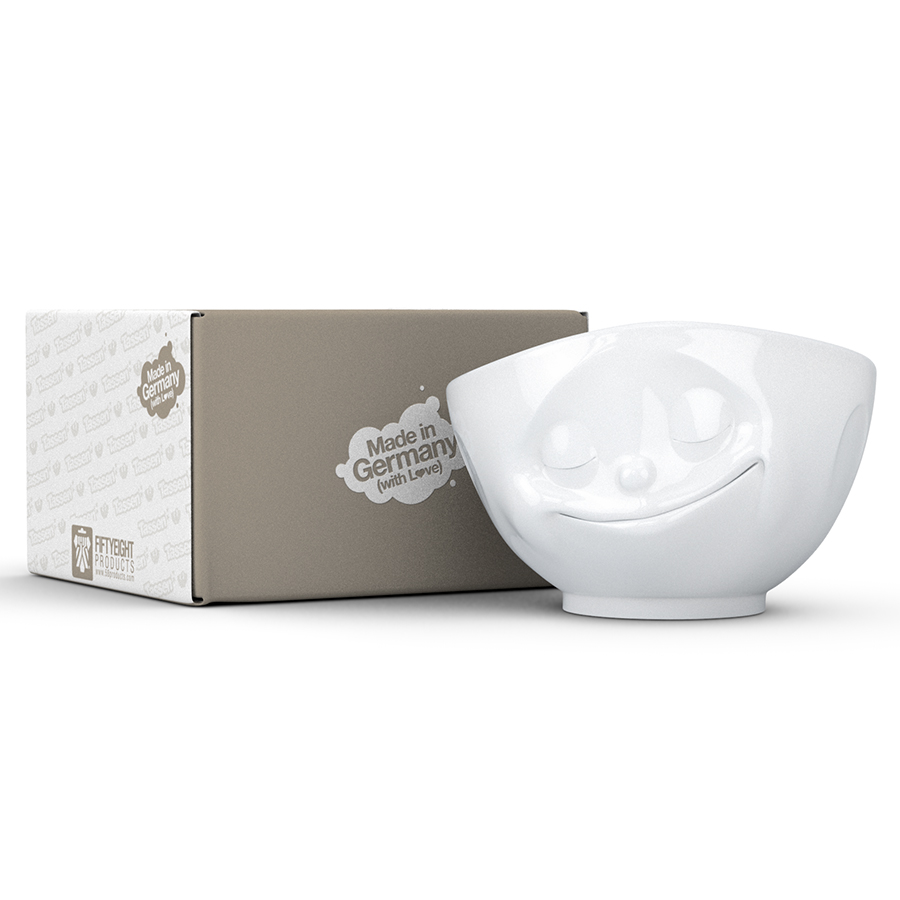 T02.24.01 Чаша tassen happy 1 л белая Tassen by FIFTYEIGHT PRODUCTS  - Вид №1