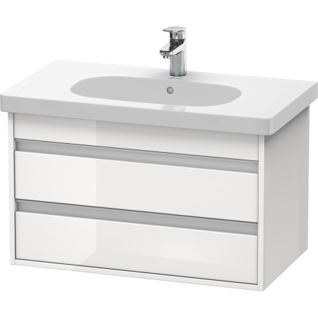 KT664702121 Ketho Тумбочка подвесная Орех темный декор Duravit - Вид №2