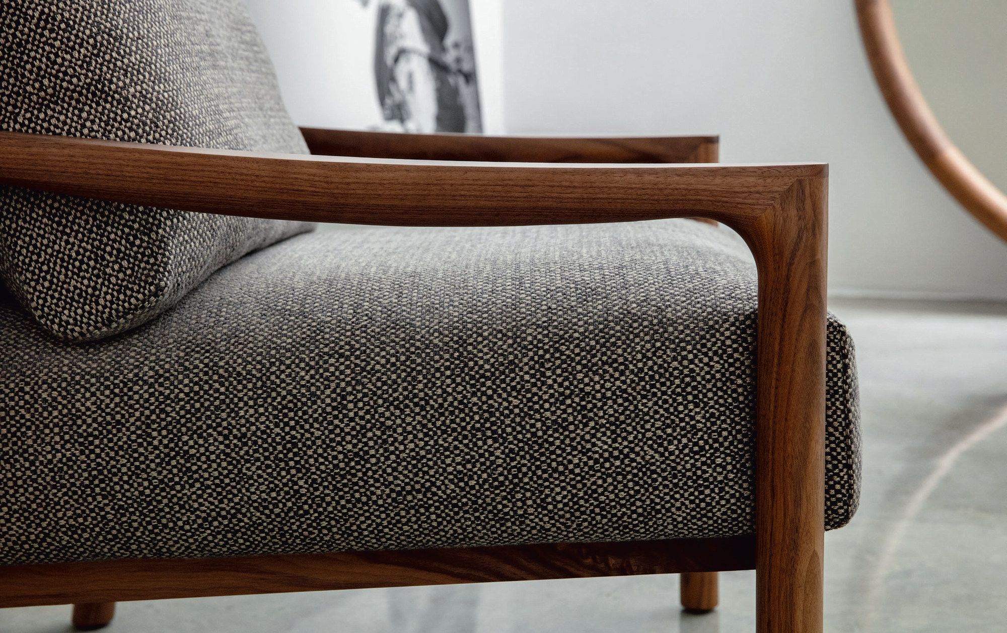 Тканевое кресло с подлокотниками Porada Soul ARCH-00110062 - Вид №4