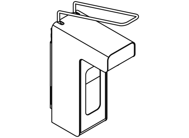 900.06.003XA Дезинфицирующее средство или дозатор мыла HEWI System 900 - Вид №5