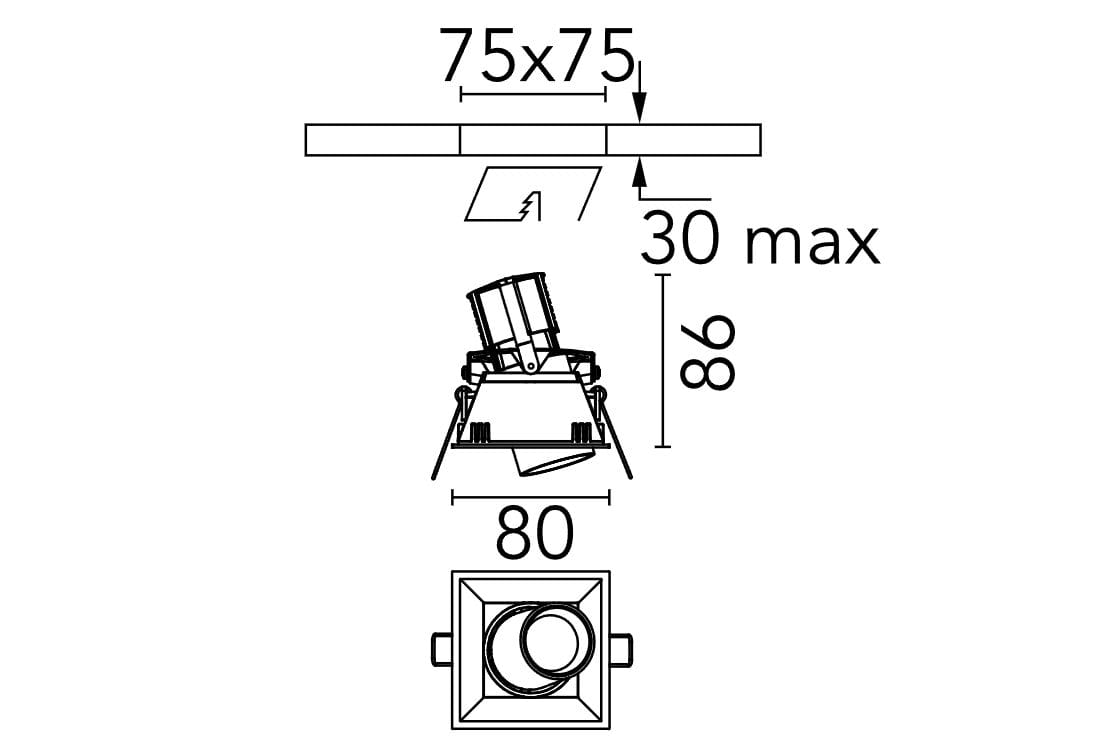 Регулируемый алюминиевый светодиодный прожектор In Stock Flos ARCH-00090694 - Вид №2