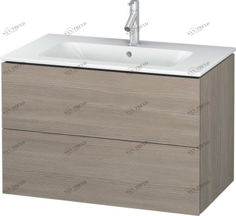 LC624103131 Тумбочка подвесная L-Cube #LC6241 820 x 481 мм Сосна серебристая, декор Duravit