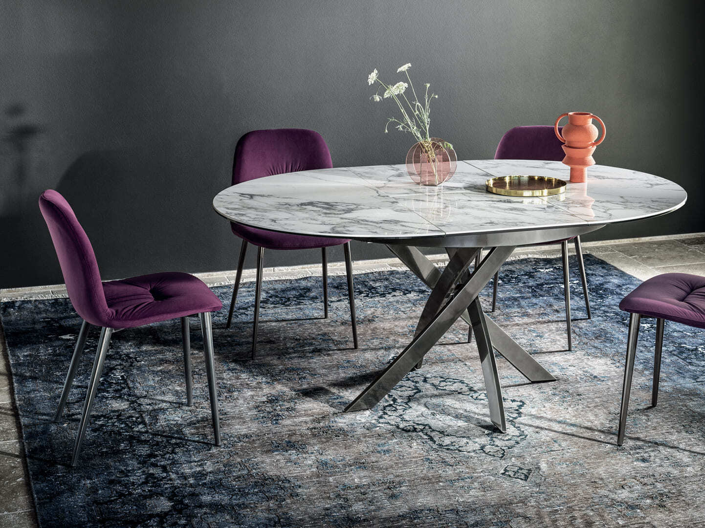 Круглый мраморный стол Bontempi Casa BARONE ARCH-00052845 - Вид №9