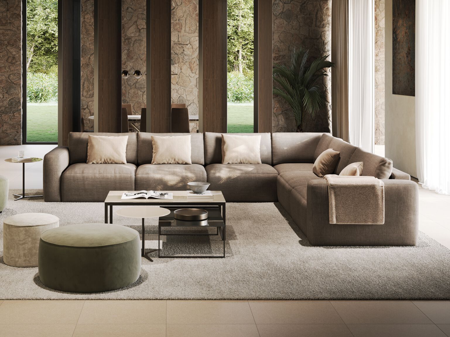 Модульный тканевый диван Febal Casa Must ARCH-00134695 - Вид №1