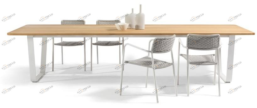 MANUTTI Прямоугольный деревянный садовый стол Air sun-id-1403945