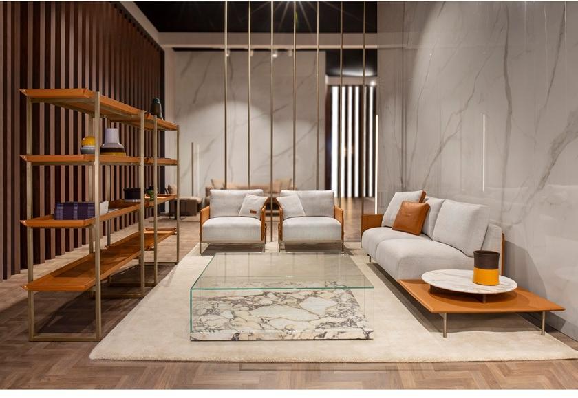 Aston Martin Книжный шкаф двусторонний кожаный открытый sun-id-1421205 - Вид №5