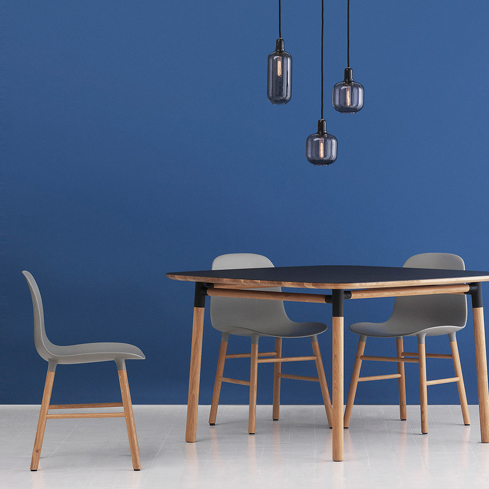 Стул без ручек Form с ножками из дуба 78х48х52 см, серый Normann Copenhagen 602817 - Вид №1