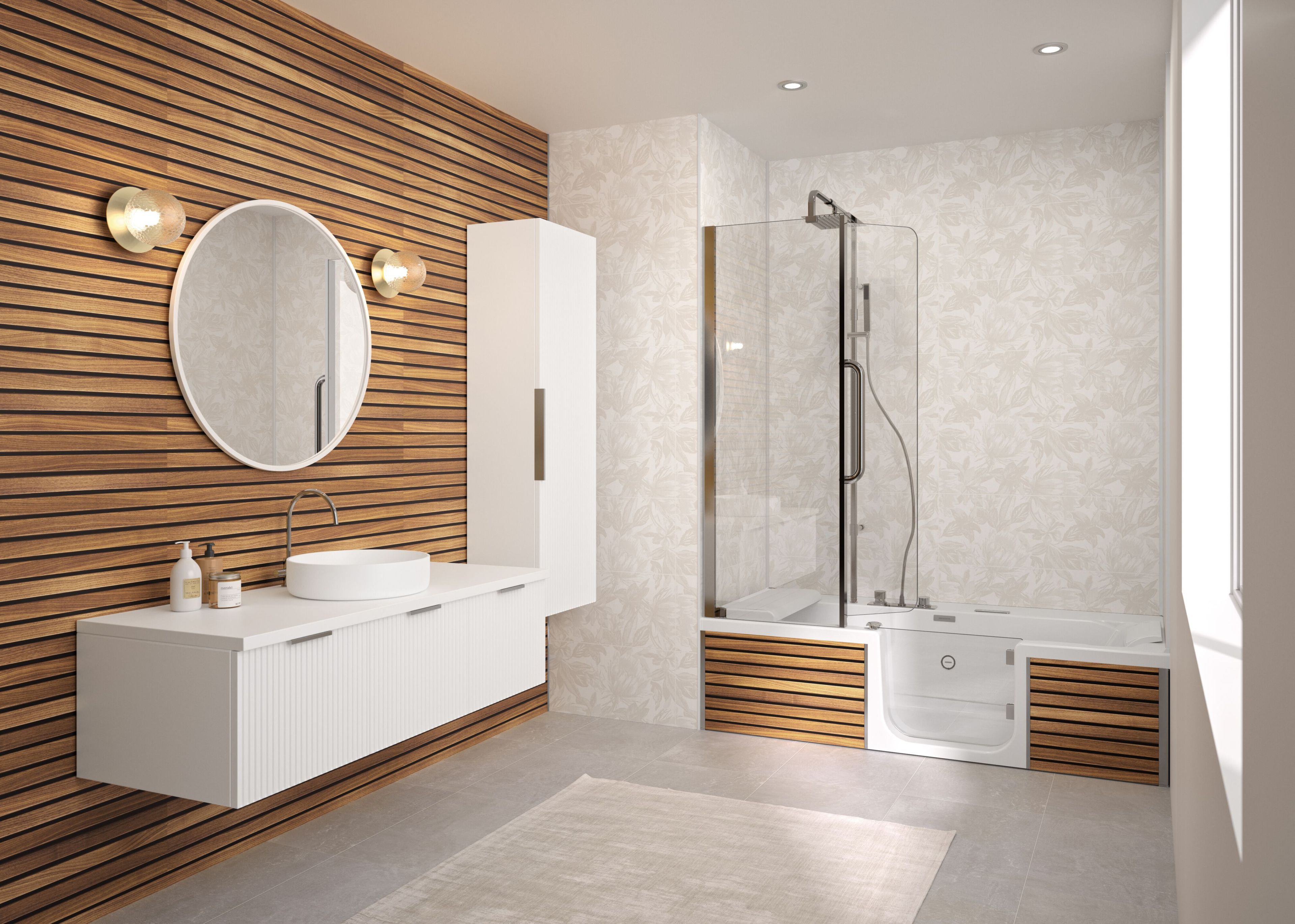 Ультратонкое алюминиевое покрытие под дерево Kinedo Kinewall ARCH-00018592 - Вид №1