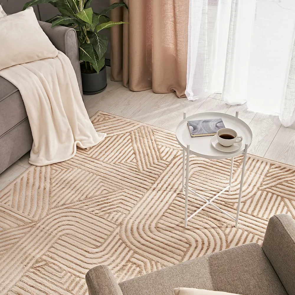 Ковер полипропилен Ctim Зоя 8123Y 160x235 см цвет бежевый STLM-2098625