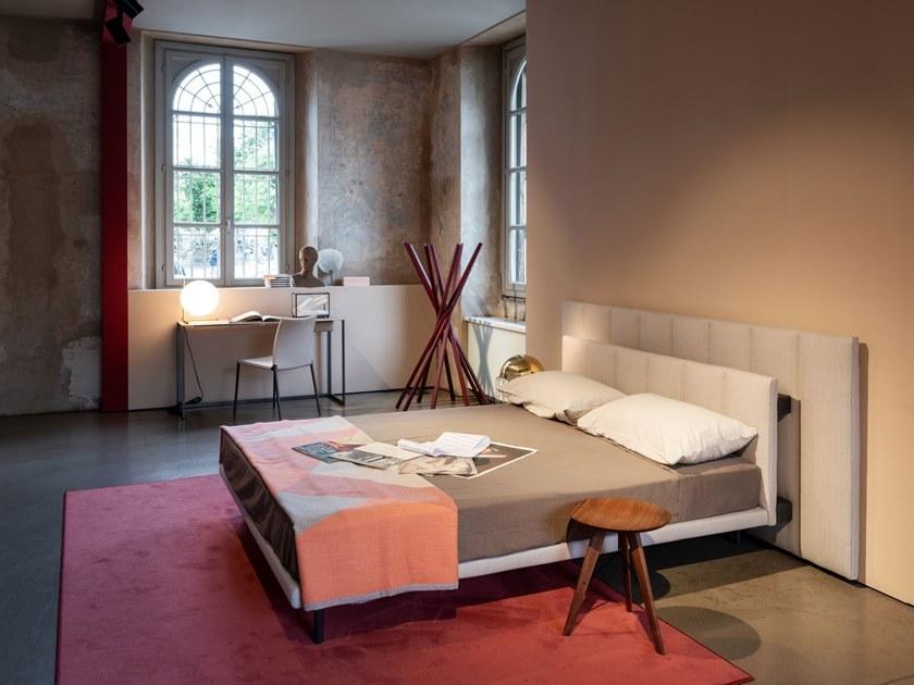 Zanotta Двуспальная кровать с мягким изголовьем из ткани или кожи sun-id-1437889 - Вид №4