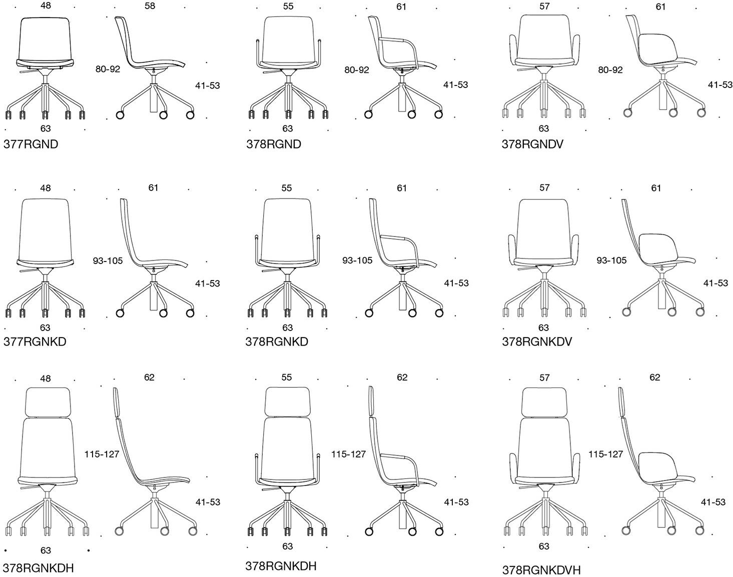Martela Поворотное кресло руководителя из ткани с высокой спинкой Sola sun-id-1375739 - Вид №6