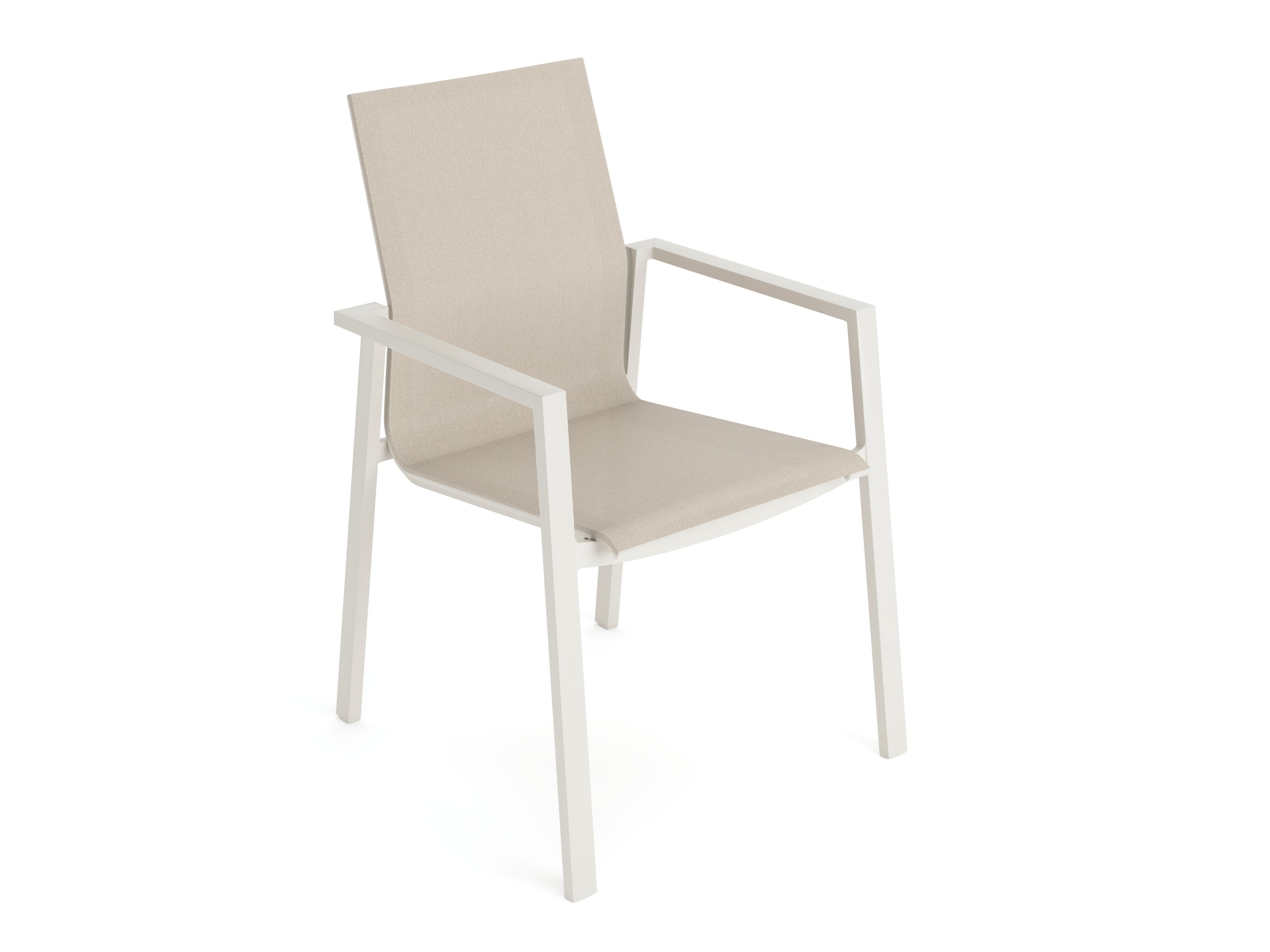 Садовый стул Batyline® с подлокотниками Jati Kebon бежа ARCH-00049588