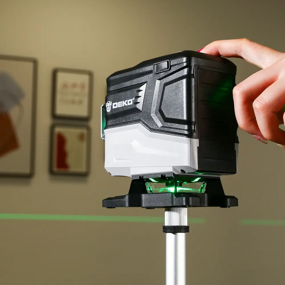 Лазерный уровень DEKO LL12-HVR с зеленым лучом и штативом 83512595 STLM-1578397 - Вид №6