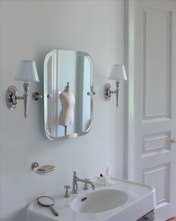 Прямоугольное зеркало 590x66x620 mm, НИКЕЛЬ Arcade Burlington ARCA40 NKL - Вид №2