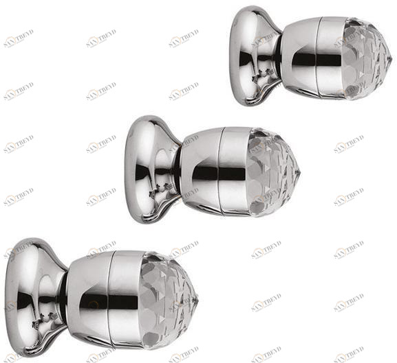 Rubinetteria Giulini Смеситель для душа на 3 отверстия с переключателем Persia crystal - persia F3815w2/s