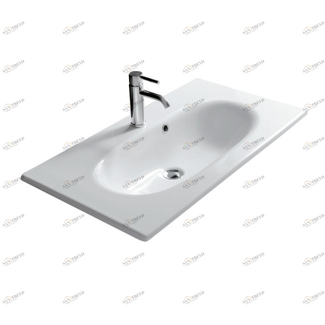 7102 Накладная раковина на столешницу  овальная Galassia Ergo