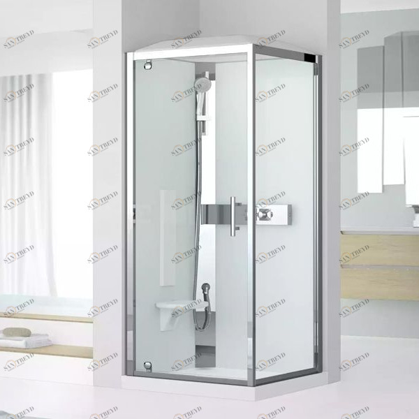 Novellini. Душевая кабина термостатическая 80x80 GF80 STANDARD с низким душевым поддоном и крышей GLAX 3 GL3GF80TT1K