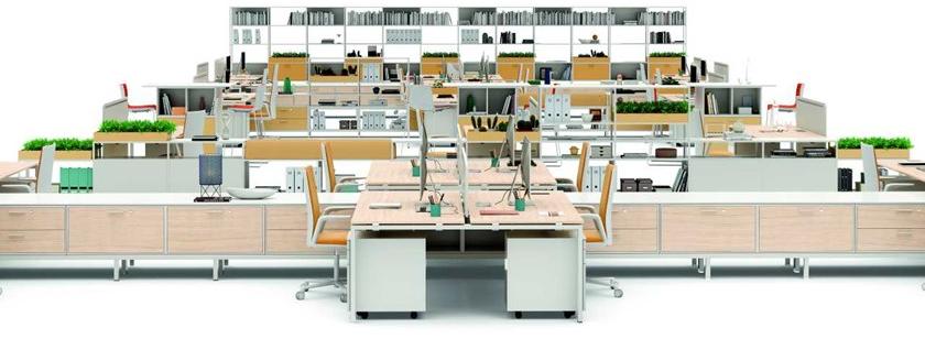 Bralco Рабочее место из меламина со встроенной полкой с системой управления кабелями Glider sun-id-1412639 - Вид №2